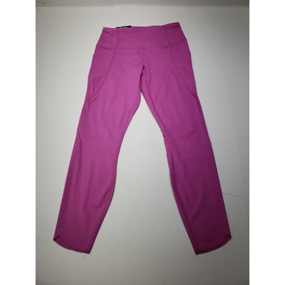 Members Mark Women's Active Perforated Pocket Leggings High Waist Pink Small NWT - Picture 1 of 7